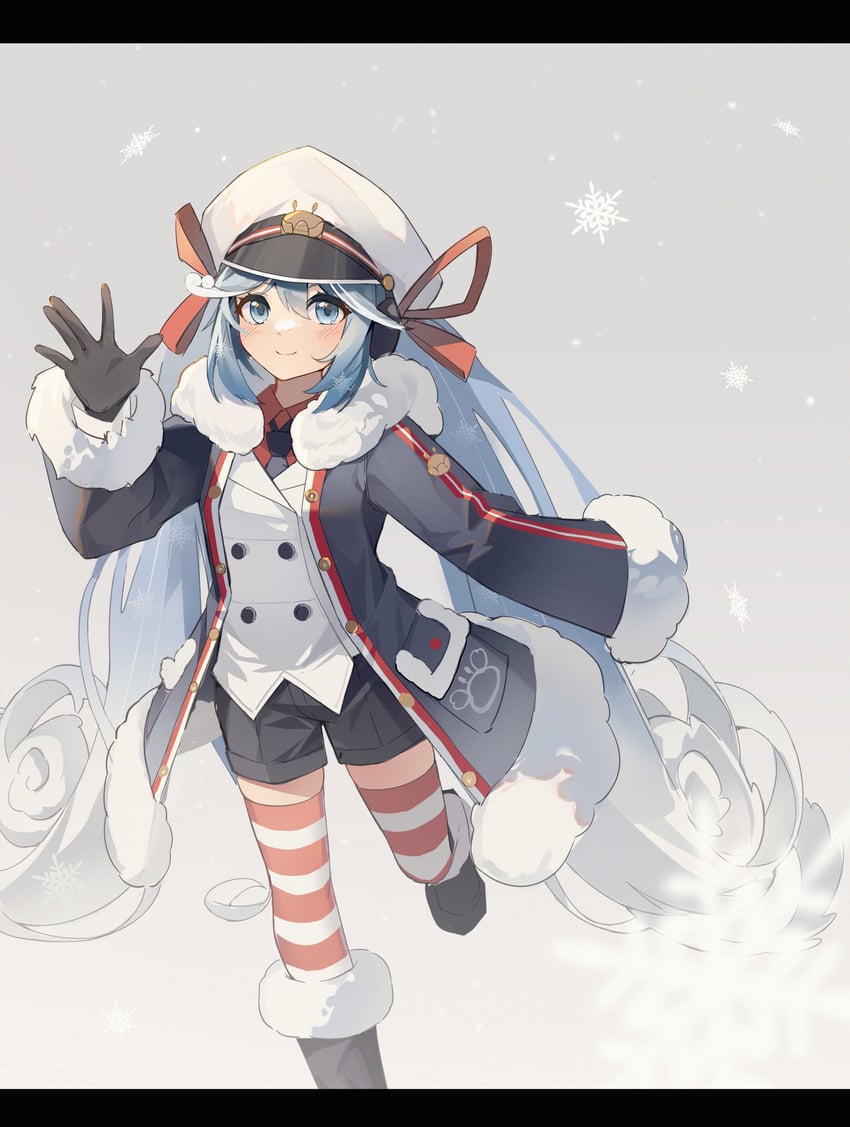 hatsune miku and yuki miku (vocaloid) drawn by kankou_tokudou