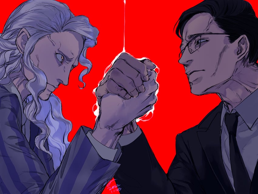 hinrigh biganduffno and ken'i wang (hunter x hunter) drawn by almostghost