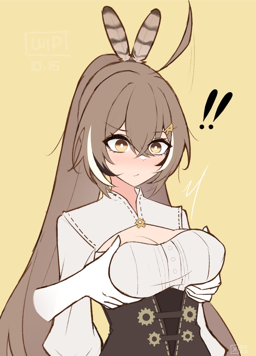nanashi mumei (hololive and 1 more) drawn by m_r_b