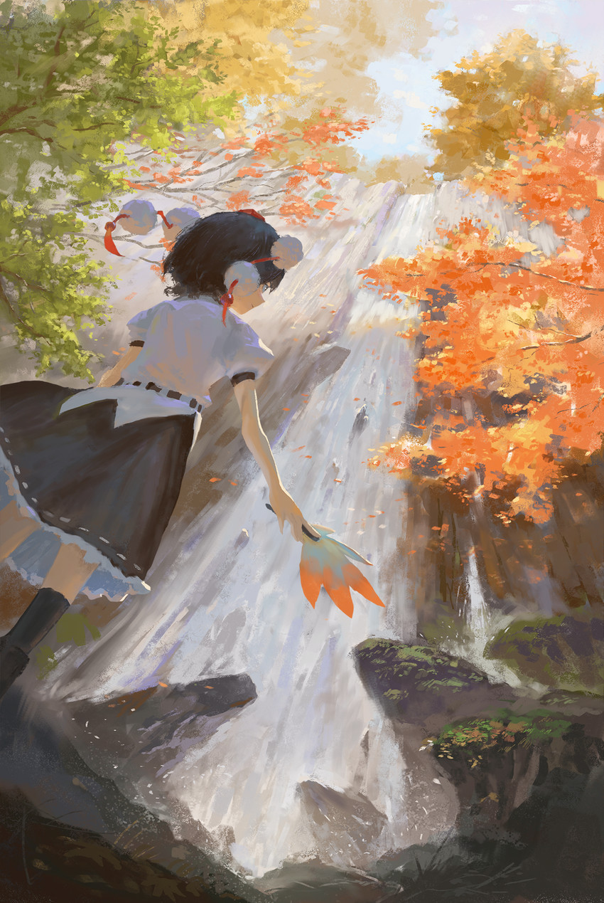 shameimaru aya (touhou and 1 more) drawn by fjsmu