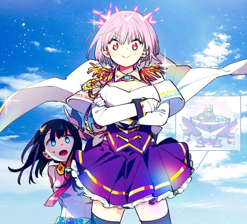 takarada rikka, shinjou akane, and alexis kerib (tengen toppa gurren lagann and 2 more) drawn by cha-handaisuki