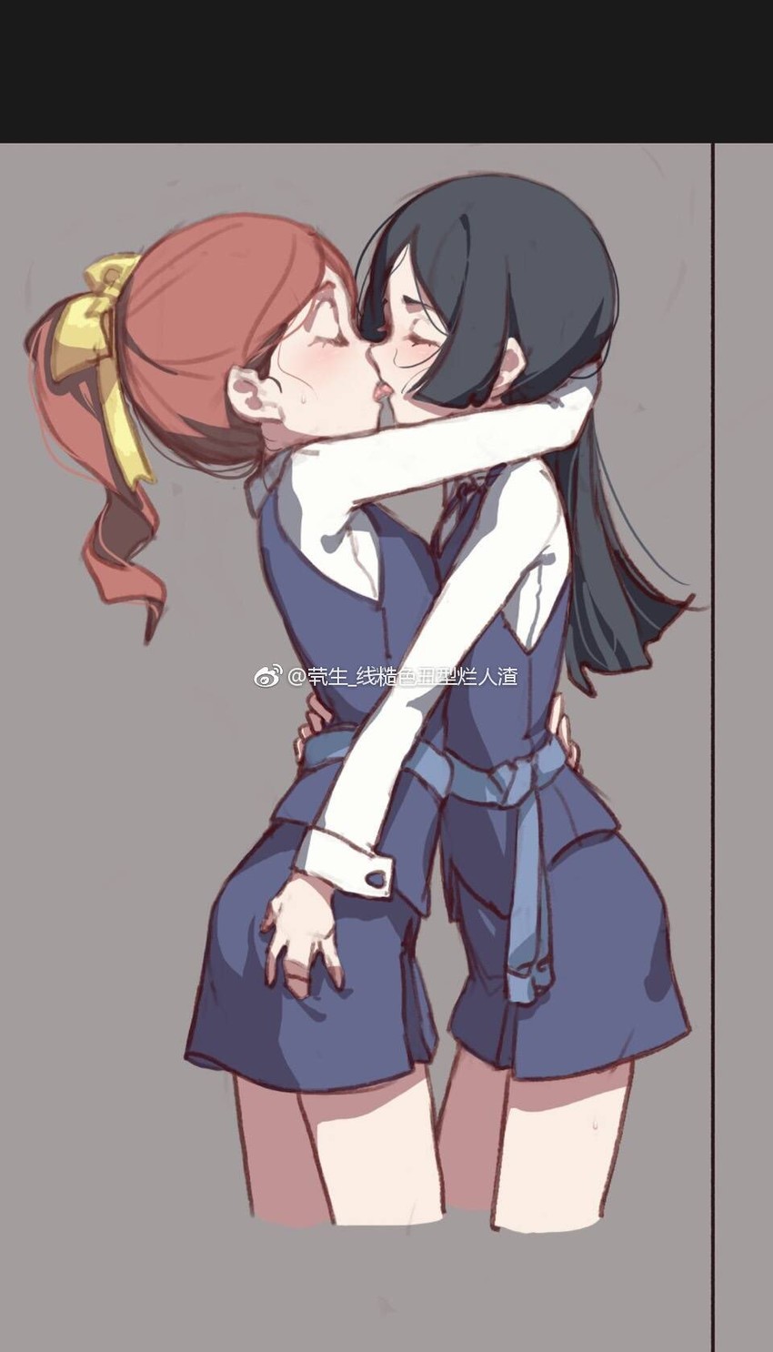 barbara parker and hanna england (little witch academia) drawn by qiongsheng
