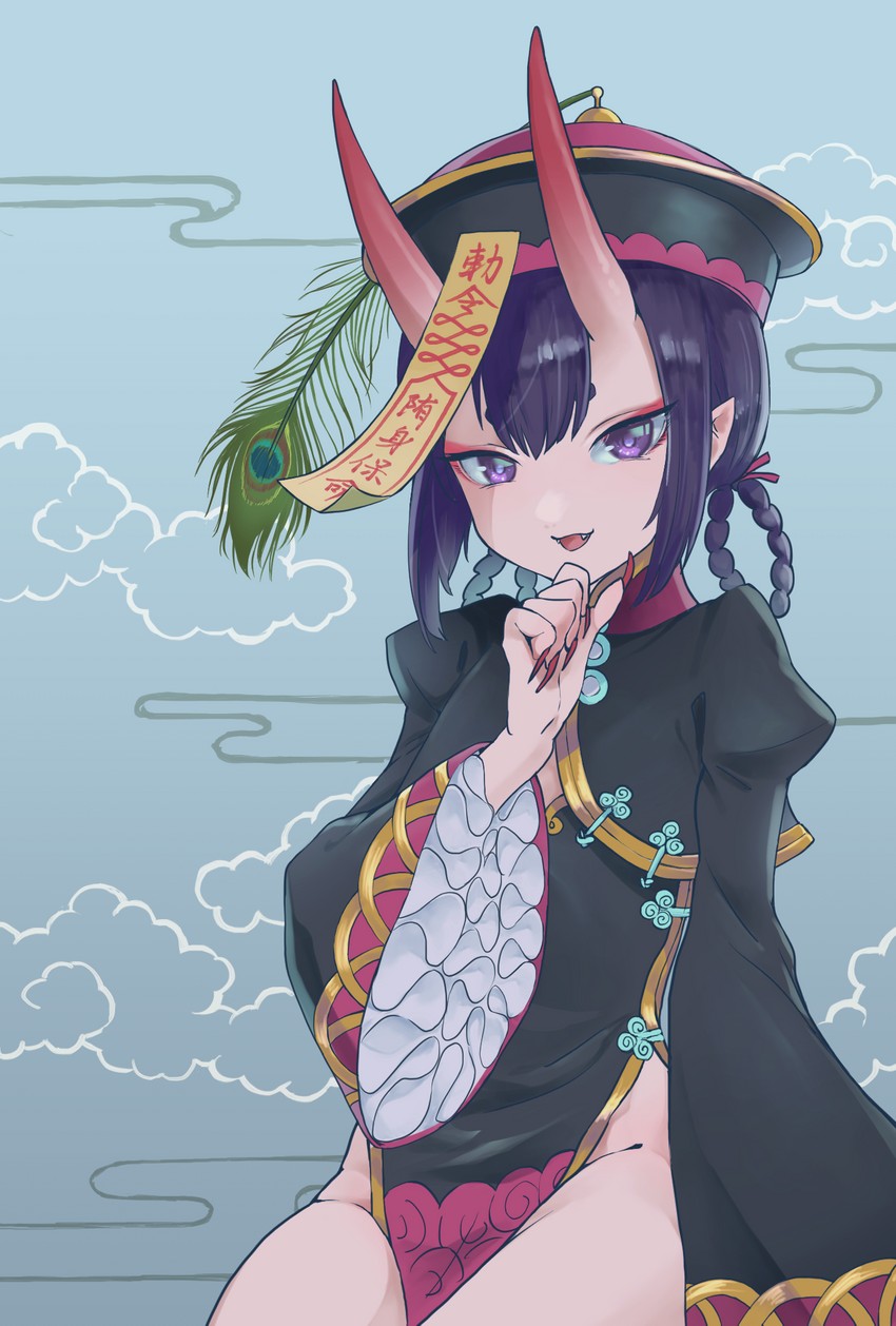 fujimaru ritsuka and shuten douji (fate and 1 more) drawn by momohal