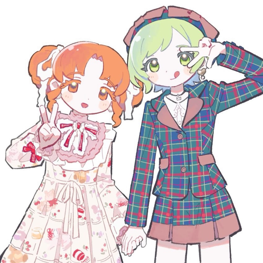 tokui sora, shinomiya rinrin, mitsuba airi, and watada misaki (real life and 2 more) drawn by mill_gyu