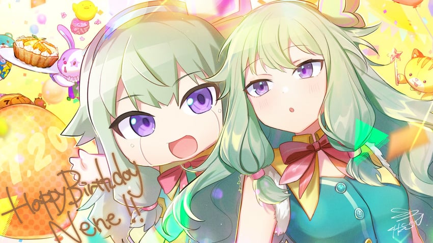 kusanagi nene and nenerobo (project sekai) drawn by hassan_(sink916)