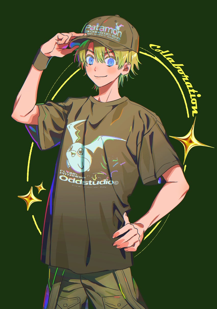 takaishi takeru and patamon (digimon) drawn by ojing_oppa_(o_b_s_00)