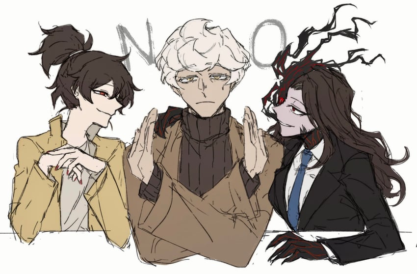 elena and jae-heon (project moon and 2 more) drawn by kelala_r