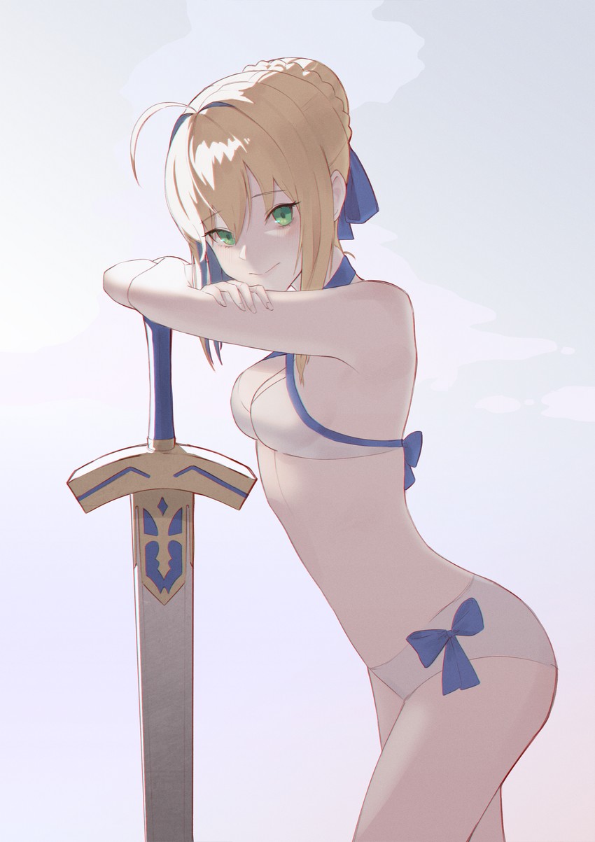 artoria pendragon (fate and 1 more) drawn by gaegoni