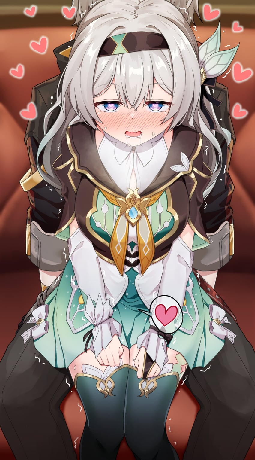trailblazer, firefly, and caelus (honkai and 1 more) drawn by nenosame