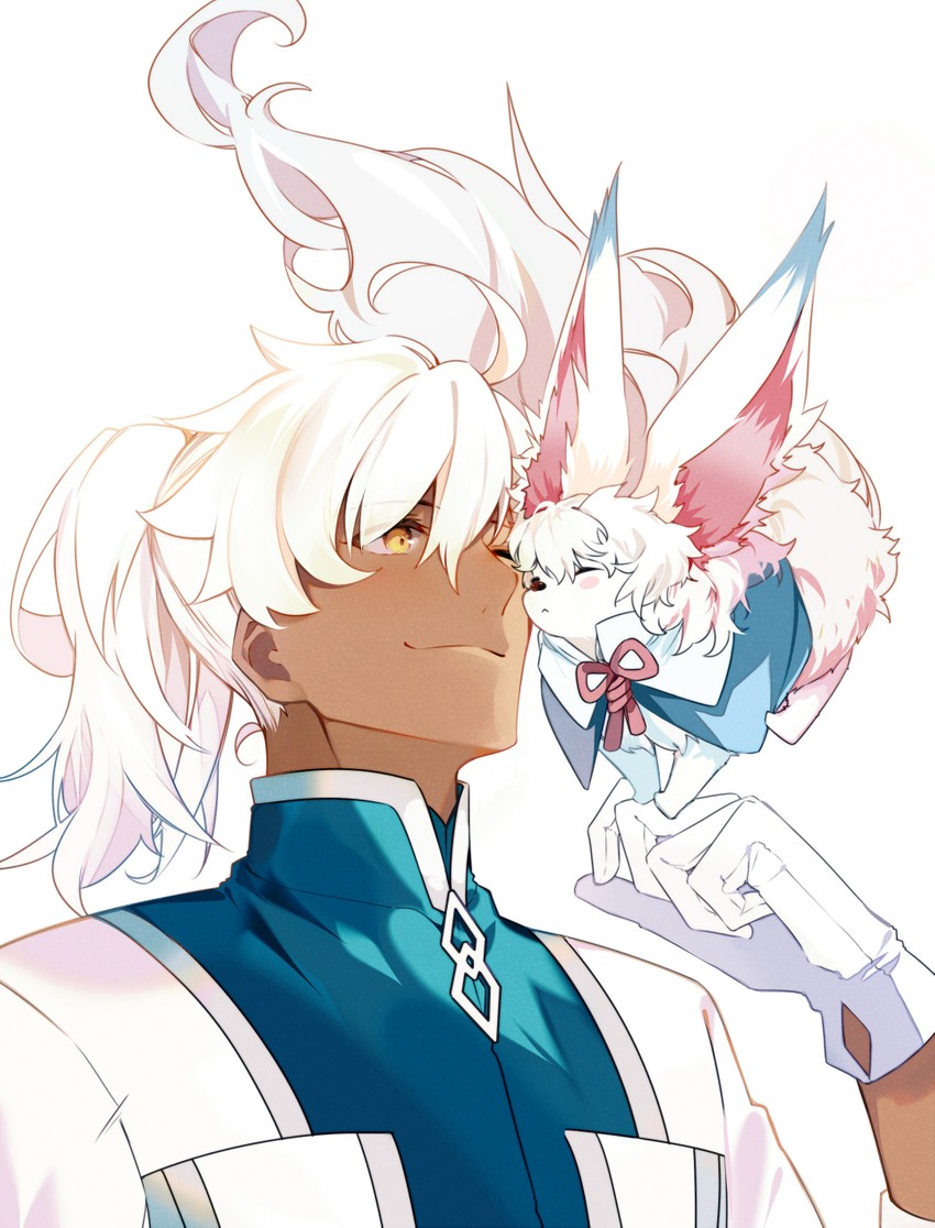 fou, romani archaman, and solomon (fate and 1 more) drawn by arlizi