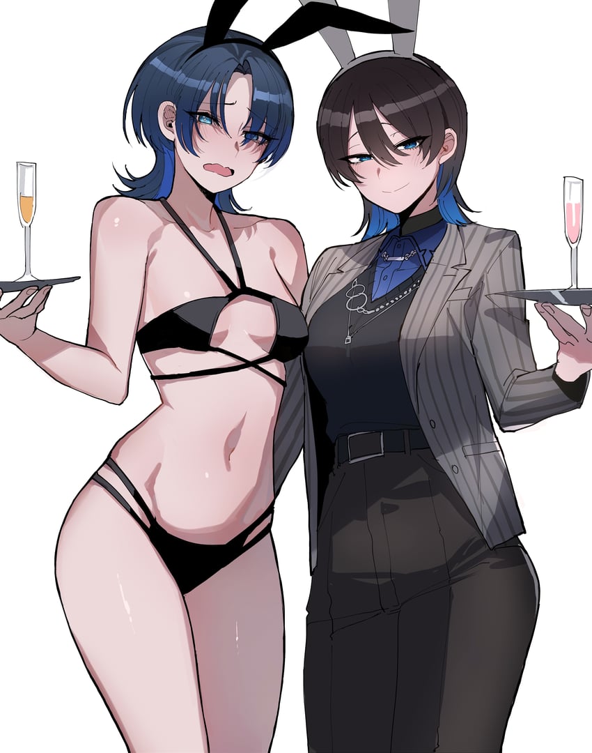 hiodoshi ao and miuka (hololive and 2 more) drawn by ratatatat74