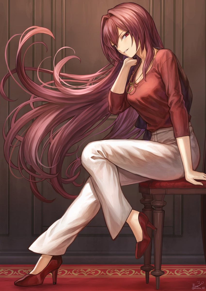 scathach (fate and 1 more) drawn by mashutarou_(neko_no_oyashiro)