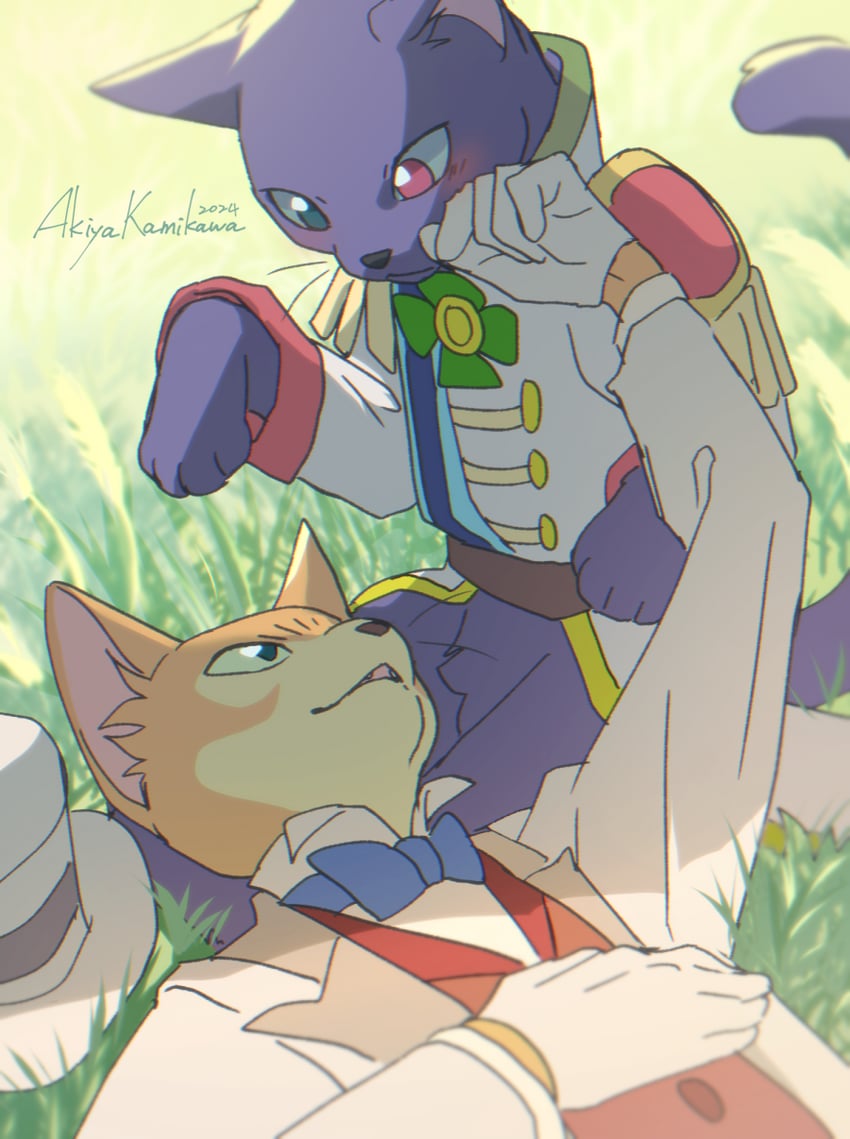 the baron and prince lune (neko no ongaeshi) drawn by akiyakamikawa