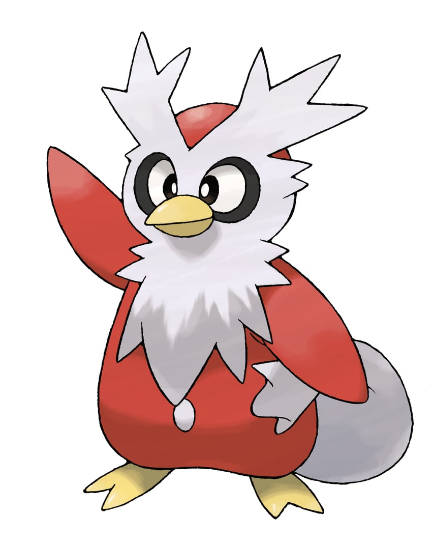 delibird (pokemon and 1 more) drawn by sugimori_ken