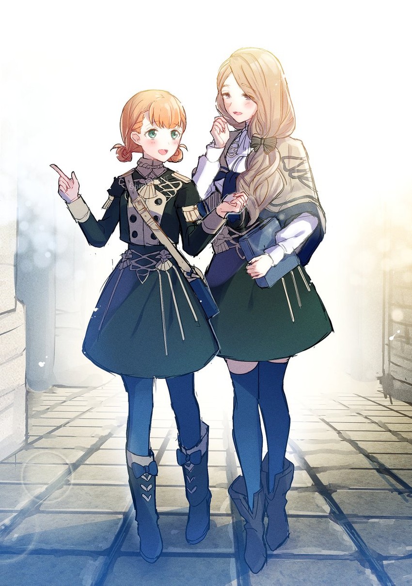 mercedes von martritz and annette fantine dominic (fire emblem and 1 more) drawn by sentaku_nori