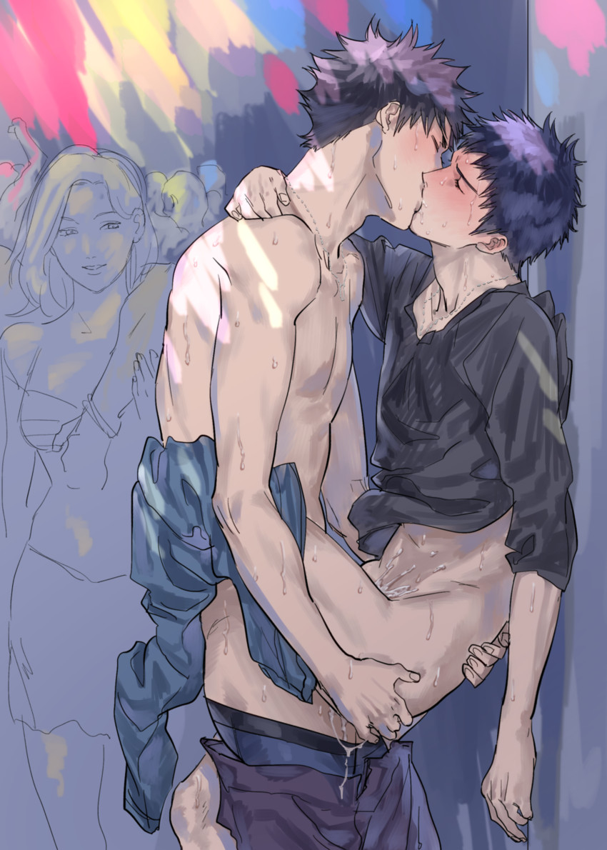 mizuki hisahito and indou kaoru (days) drawn by kimidake