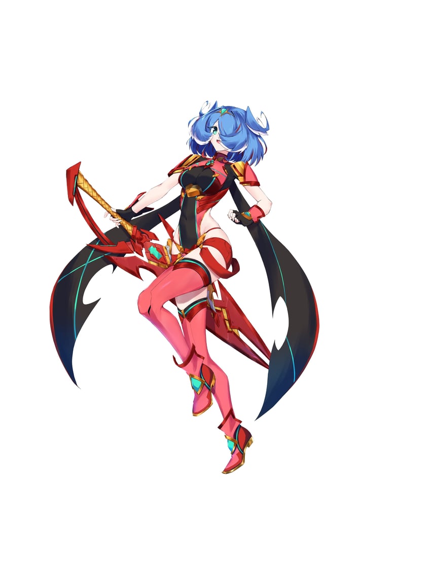 pyra and elira pendora (nijisanji and 3 more) drawn by tsukinaga