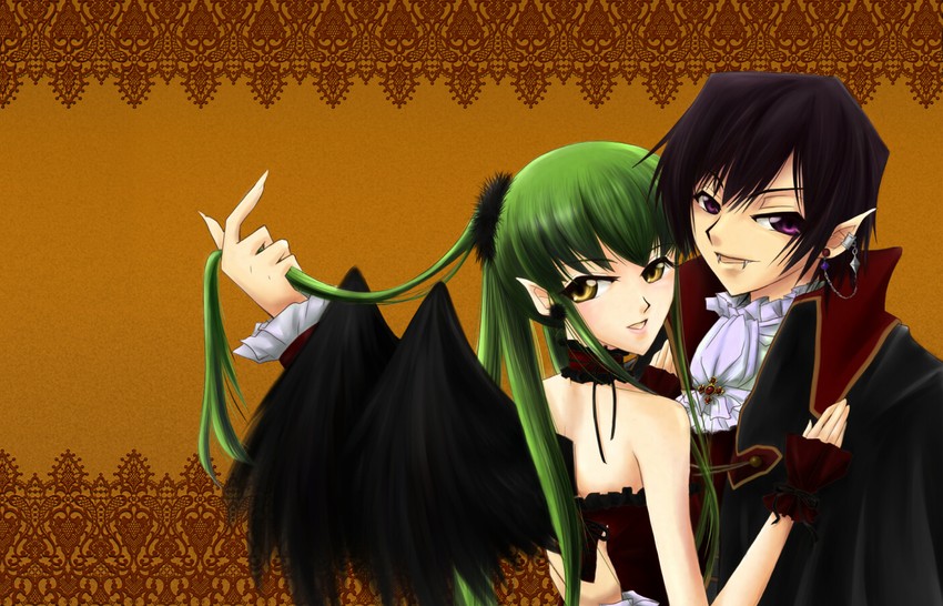 c.c. and lelouch vi britannia (code geass) drawn by dahlia_(tiamatdahlia)