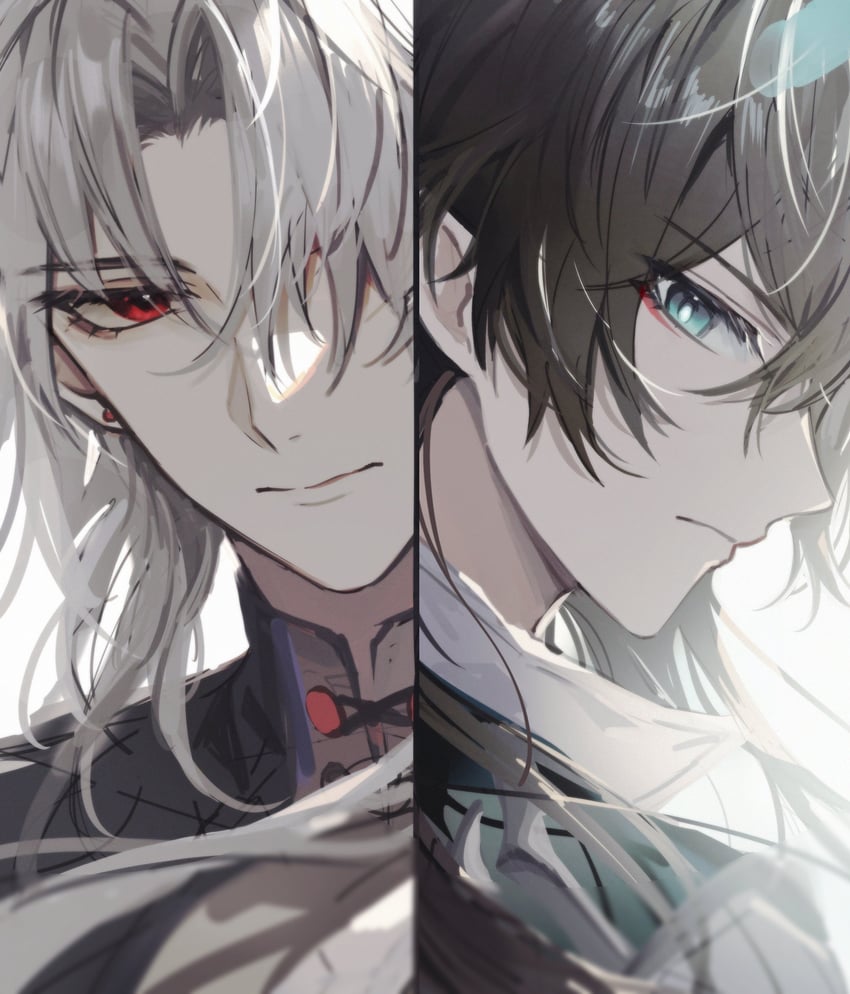 dan heng, blade, and yingxing (honkai and 1 more) drawn by fractalmagnolia