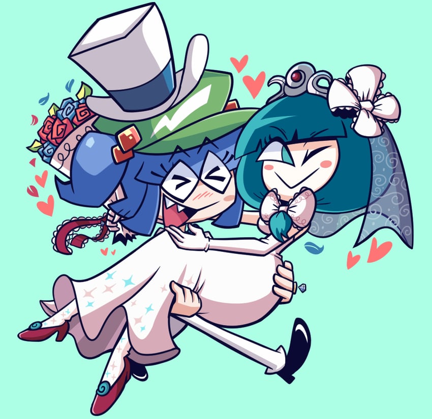 kawashiro nitori and kagiyama hina (touhou) drawn by kevin_arthur