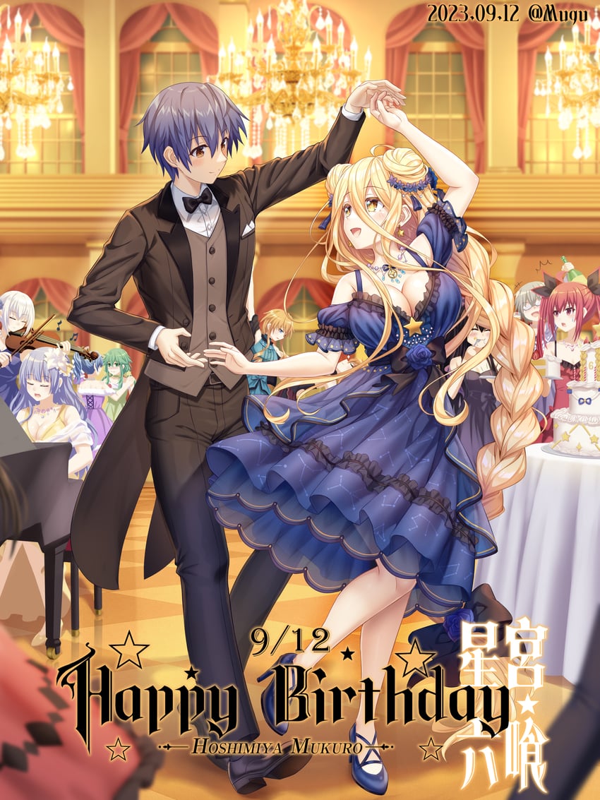 tokisaki kurumi, yatogami tohka, tobiichi origami, itsuka kotori, himekawa yoshino, and 7 more (date a live) drawn by tsubasaki