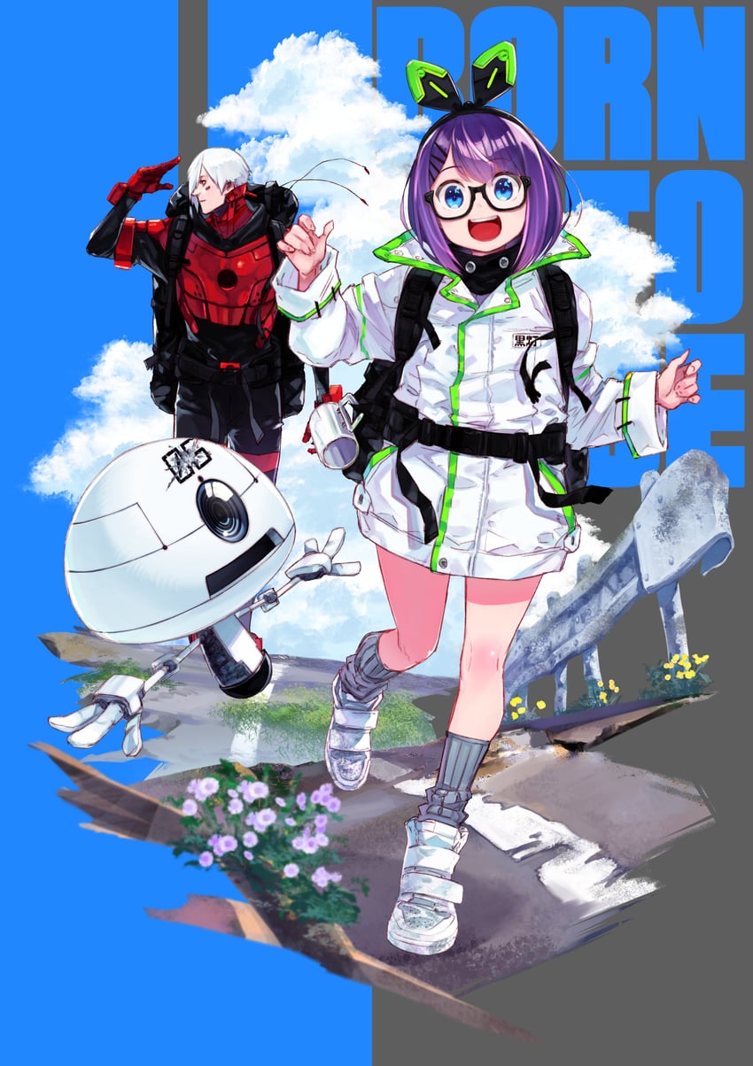 chrome, roue, and rock (heart gear) drawn by takaki_tsuyoshi