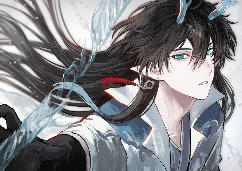 dan heng and dan feng (honkai and 1 more) drawn by nongxy_nonshi
