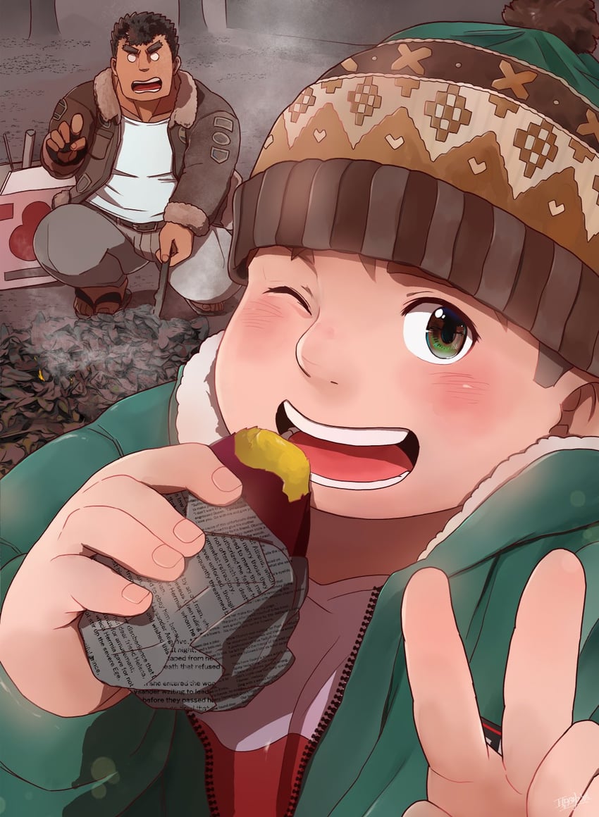 takabushi kengo and yakushimaru ryota (tokyo afterschool summoners) drawn by hijirino_yuuta