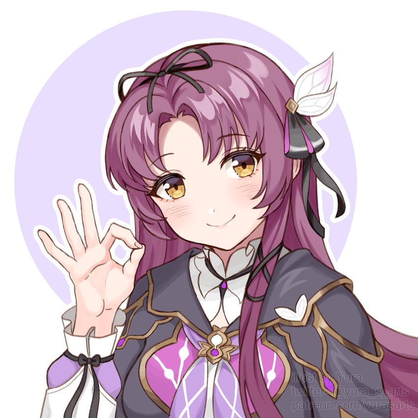 firefly and renne (honkai and 4 more) drawn by yura_s_arts
