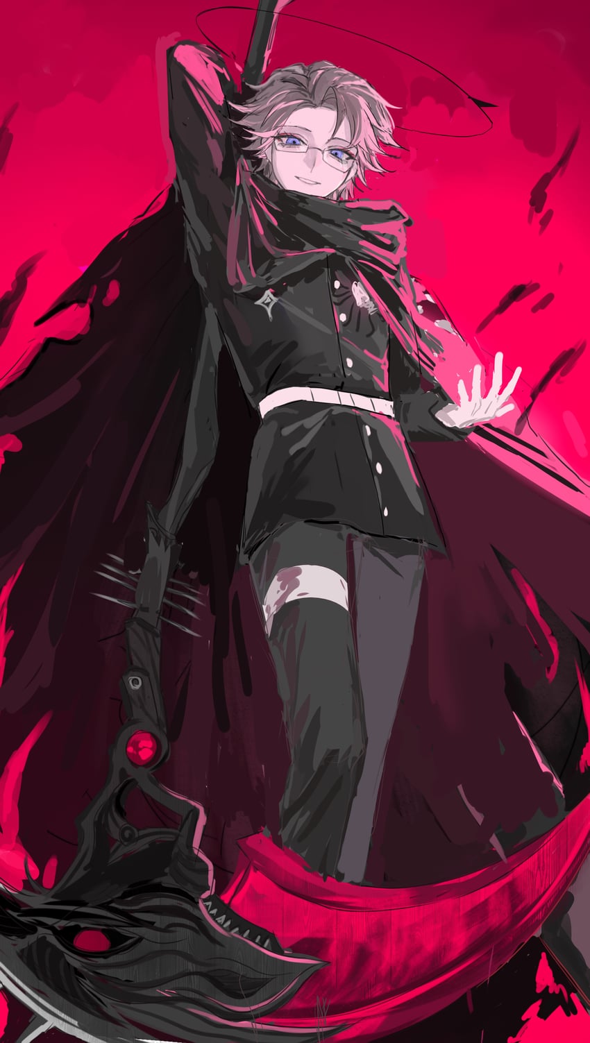 aotsuki eito (the hundred line -last defense academy-) drawn by longoephemino