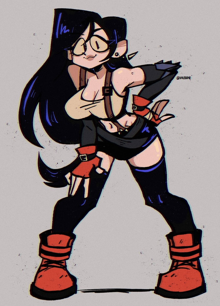 tifa lockhart (final fantasy and 1 more) drawn by valbun