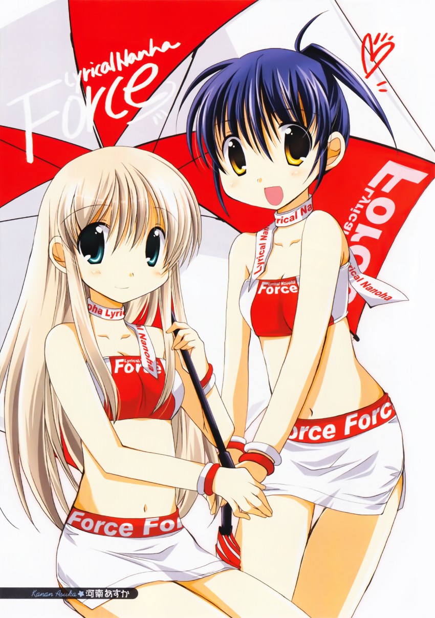 lily-strosek and isis egret (lyrical nanoha and 1 more) drawn by kanan_asuka