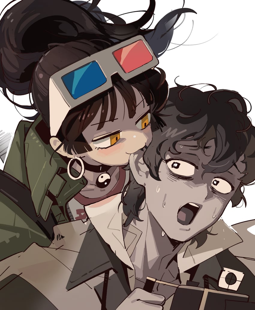 an-an lee and click (reverse:1999) drawn by wwwww