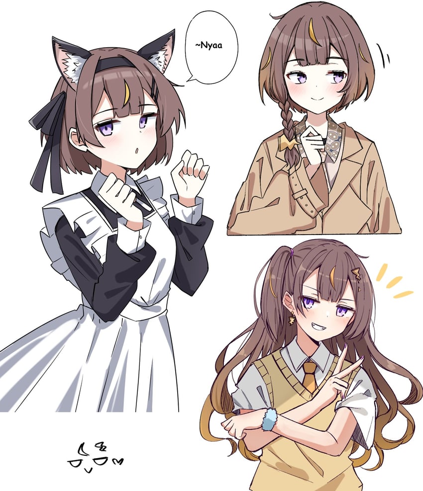 anya melfissa (hololive and 1 more) drawn by artkimori