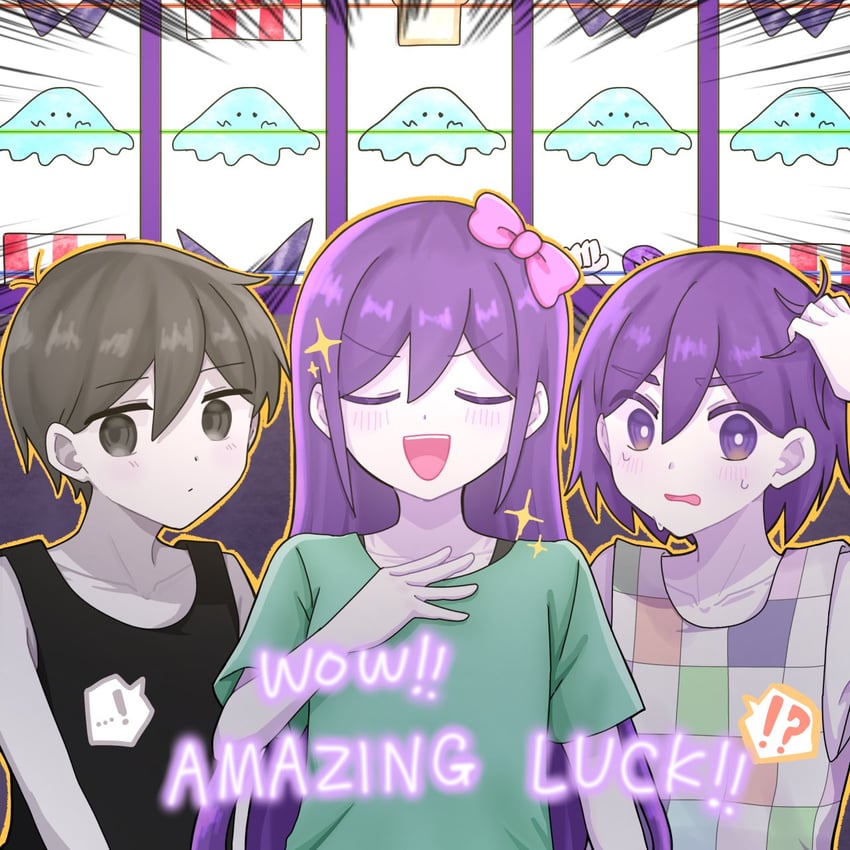 omori, aubrey, and kel (omori) drawn by ryo_pen17
