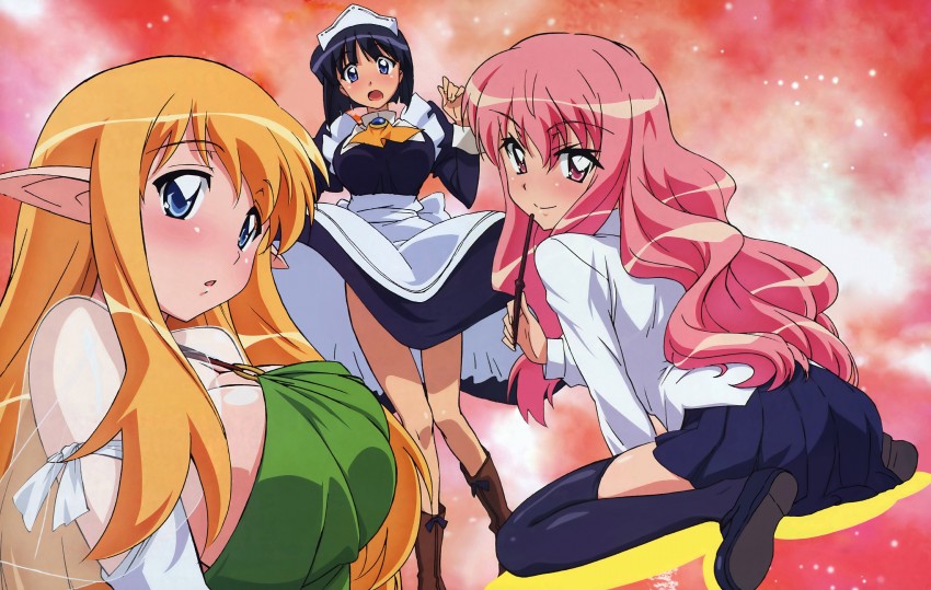 louise francoise le blanc de la valliere, tiffania westwood, and siesta (zero no tsukaima) drawn by fujii_masahiro