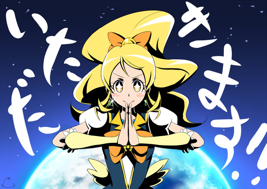 oomori yuuko and cure honey (precure and 1 more) drawn by jabara_tornado