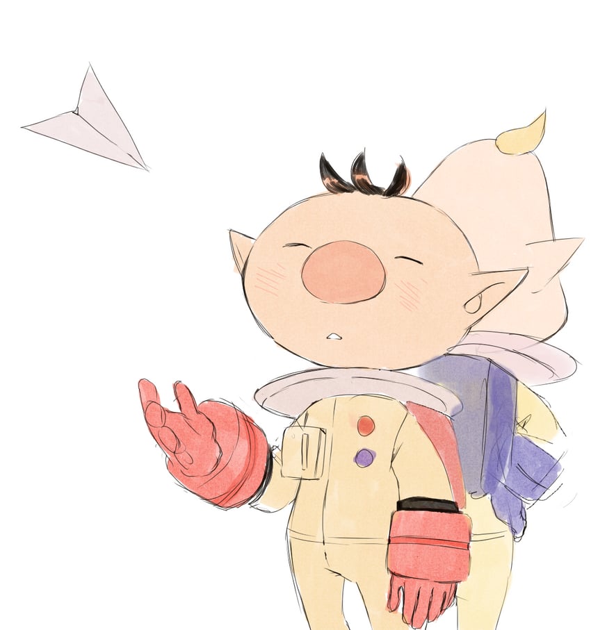 olimar and louie (pikmin and 1 more) drawn by cutie-png