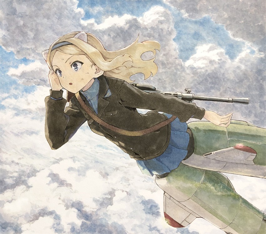 aleksandra i. pokryshkin (world witches series and 1 more) drawn by shiratama_(hockey)