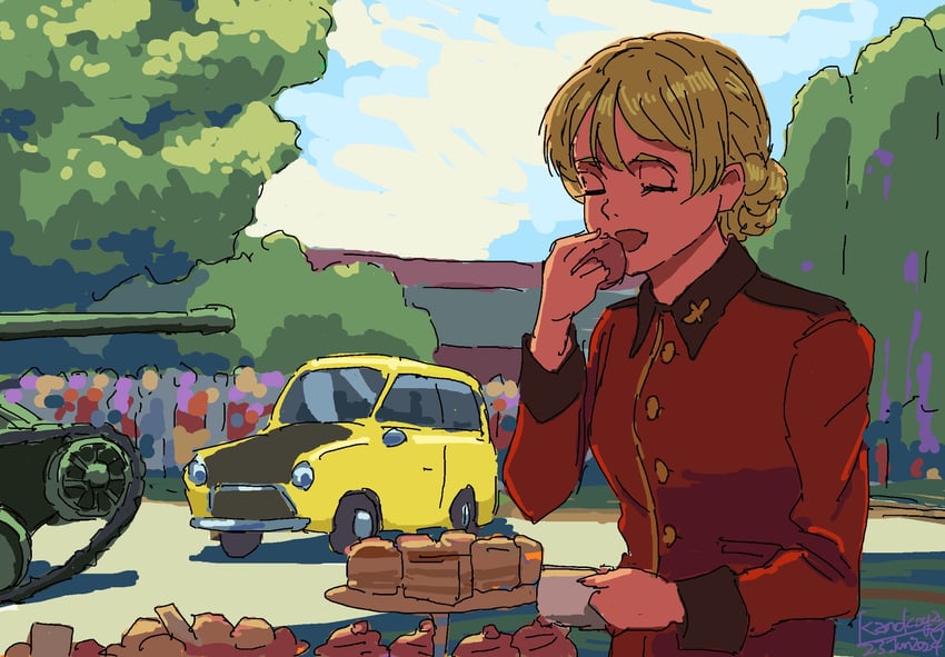 darjeeling (girls und panzer and 1 more) drawn by kanokoga