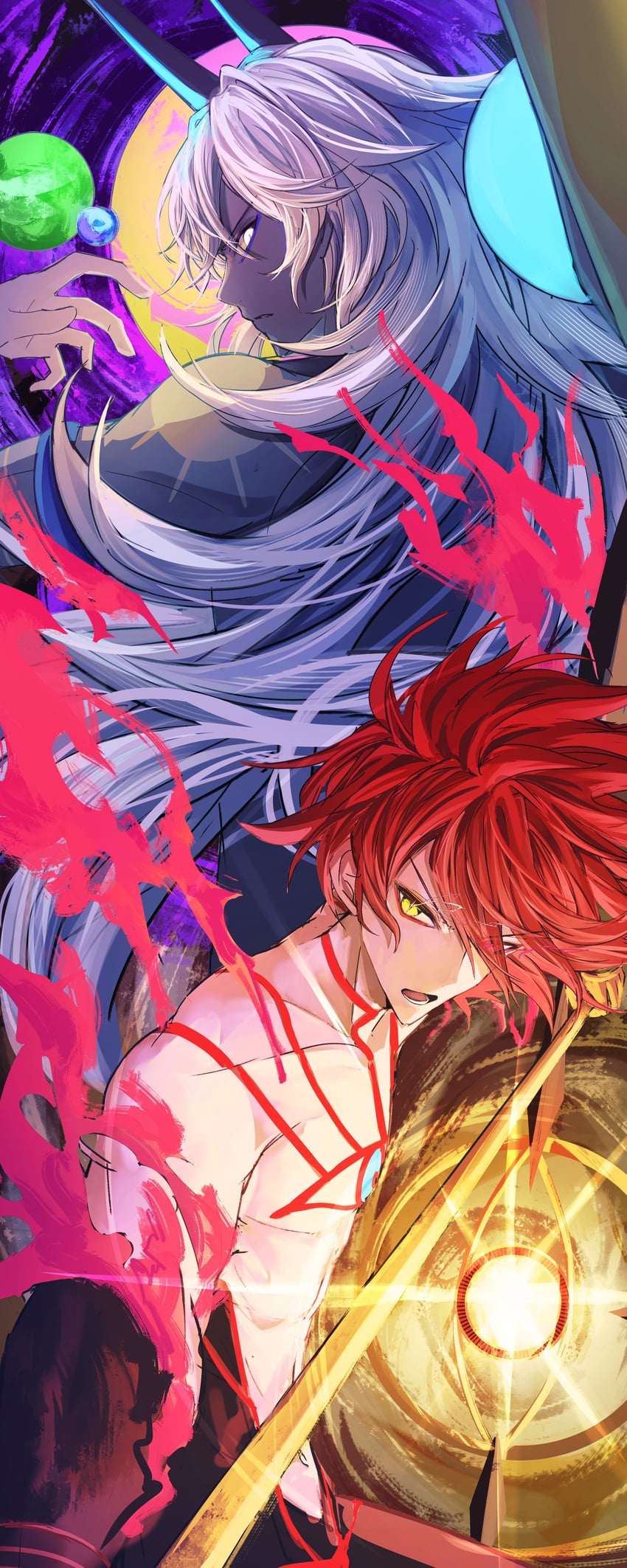 karna, arjuna, arjuna alter, and super karna (fate and 1 more) drawn by yagi_(yagi5art)