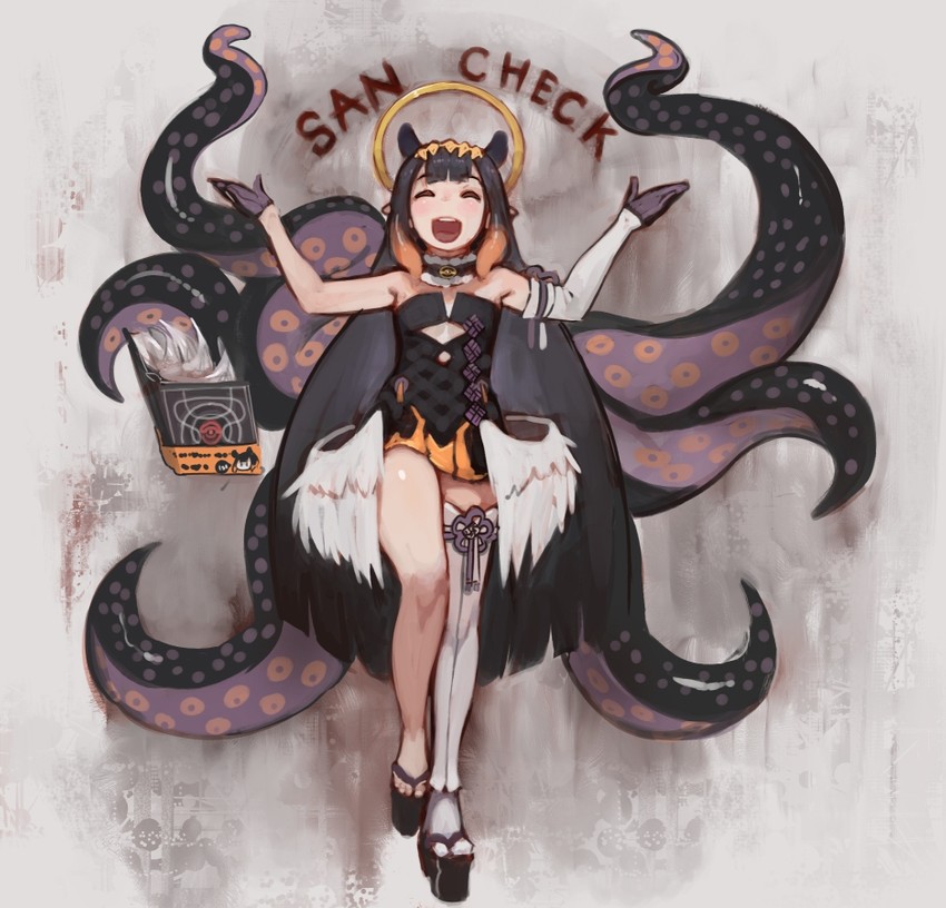 ninomae ina'nis and ao-chan (hololive and 1 more) drawn by paintrfiend
