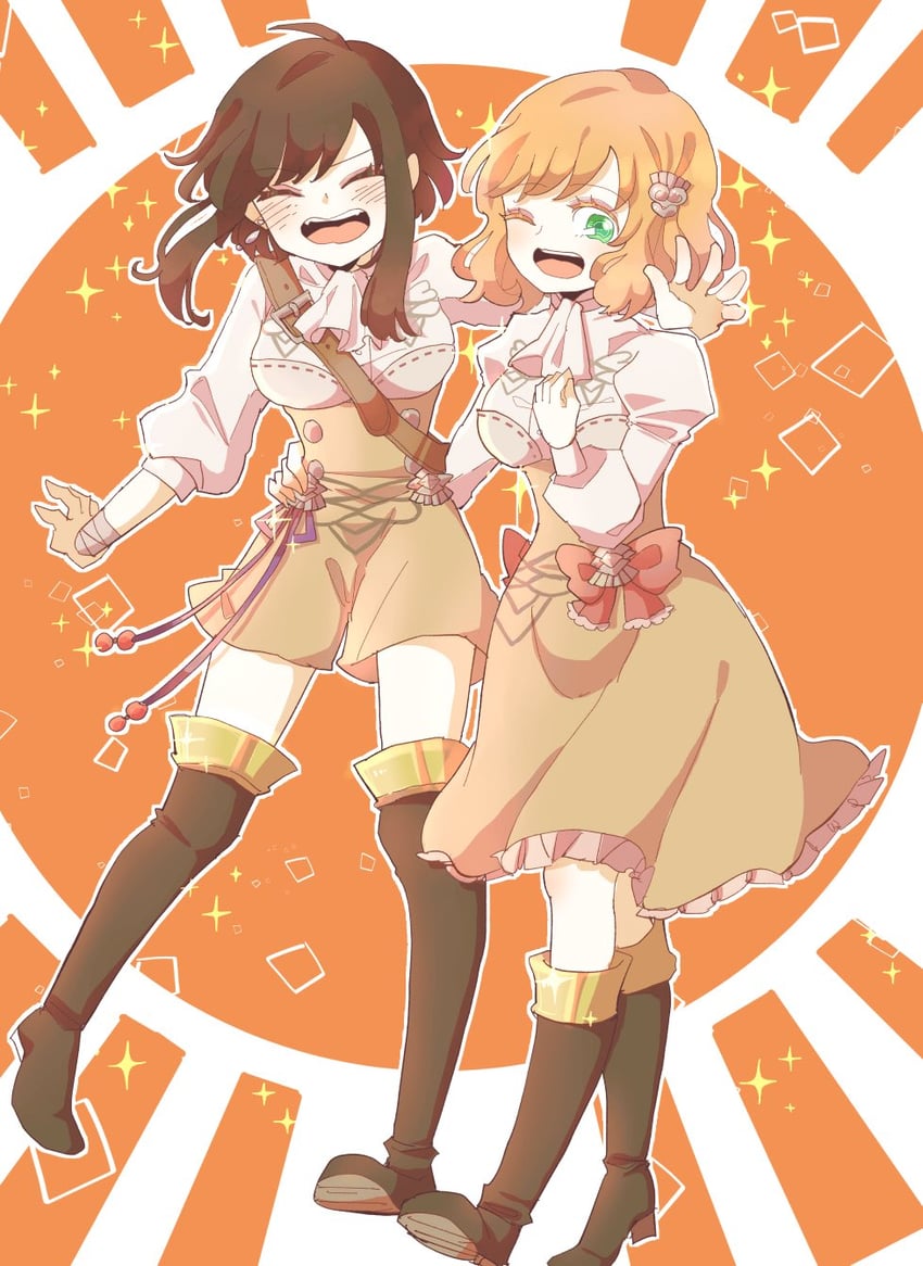 larcei and lana (fire emblem and 3 more) drawn by yzkmm