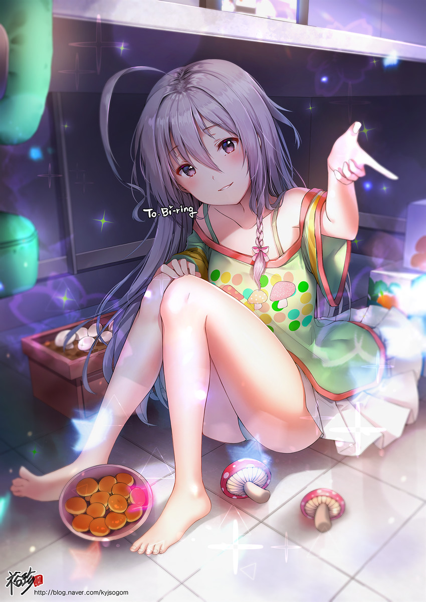 hoshi syoko (idolmaster and 1 more) drawn by kyjsogom
