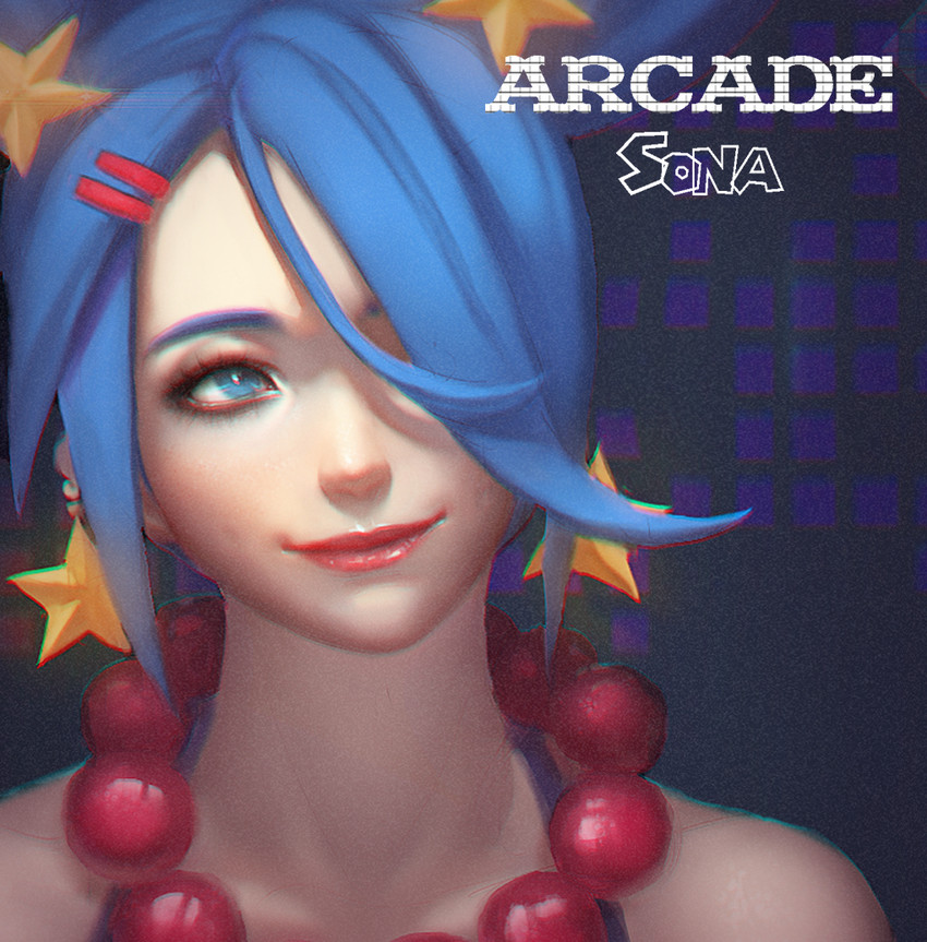 sona and arcade sona (league of legends) drawn by cjh123456