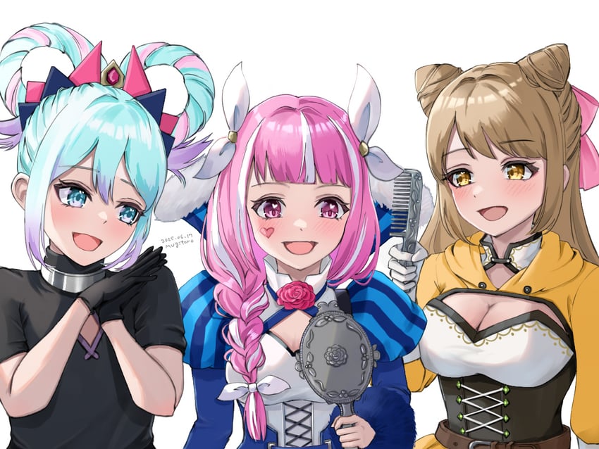 goldmary, hortensia, and rosado (fire emblem and 1 more) drawn by mugitoro_(dsfv2277)