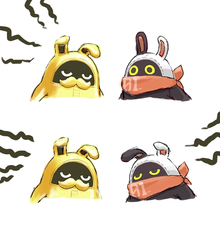 eous and golden bangboo (zenless zone zero) drawn by az79709363