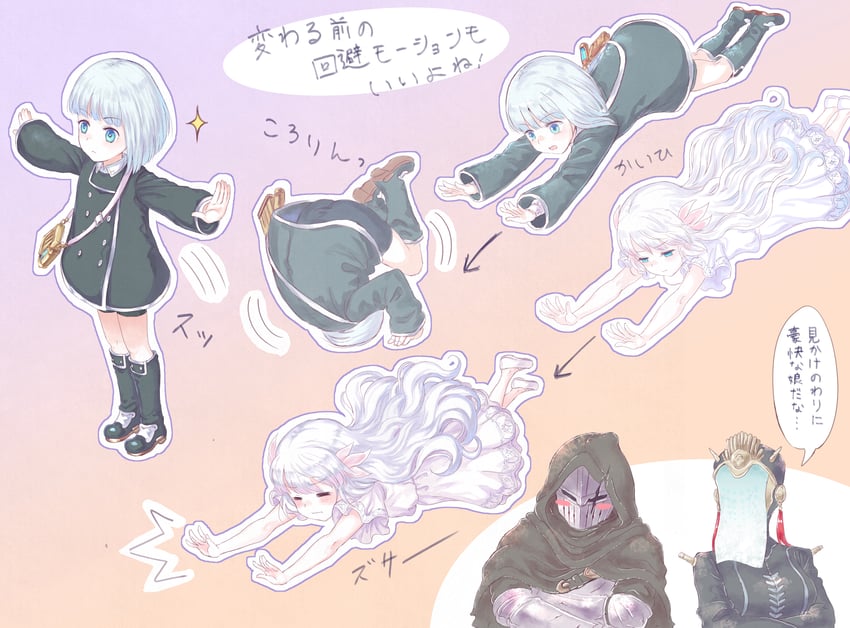 lily, umbral knight, lilac, and nola (ender lilies quietus of the knights and 1 more) drawn by izuchi_nanchi