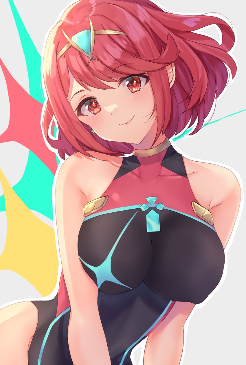 pyra (xenoblade chronicles and 1 more) drawn by edamameoka