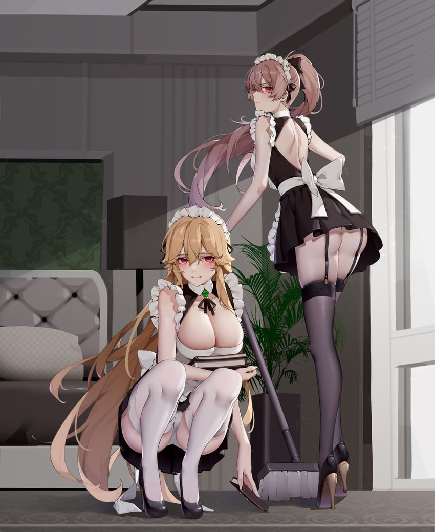 jean bart and richelieu (azur lane) drawn by wsfw
